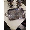 Image 2 : SILVER PLATE TEA SET ON TRAY