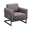 Image 2 : BRAND NEW MOES HOME COLLECTION LUXLEY CLUB CHAIR IN ROLLING GREY VELVET - RETAIL $2199