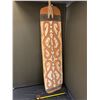 Image 1 : CARVED WOOD TRIBAL WAR SHIELD 70"x17"