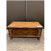 Image 1 : WOODEN BOX / TRUNK - SCRATCHED TOP