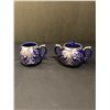 Image 2 : LOT OF 2 ANTIQUE / VINTAGE COBALT BLUE SUDLOW BURSLEM TEA CUPS