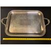 Image 2 : ORNATE VINTAGE SILVER PLATE SERVING TRAY