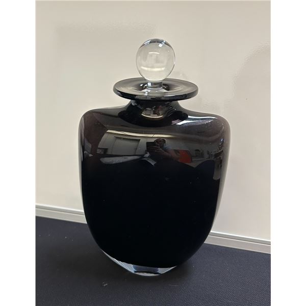 VASE KOSTA BODA Kjell Engman amethyst vase - black