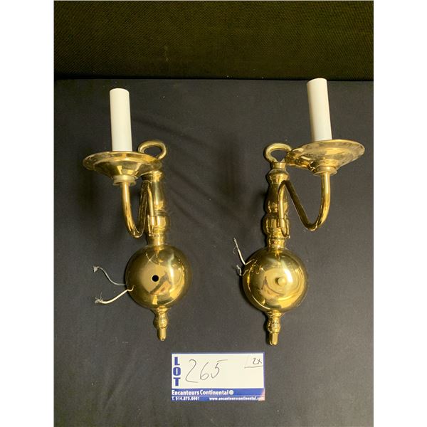 LOT OF 2 PAIR OF WALL SCONCES