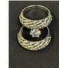 Image 1 : LOT OF 2 RINGS MOISSANITE SIZE: 8
