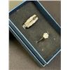 Image 2 : LOT OF 3 MATCHING FIT TOGETHER RINGS, MOISSANITE, SIZE:6