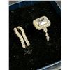 Image 3 : LOT OF 2 WEDDING RING BRIDAL SET , MOISSANITE, SIZE: 5