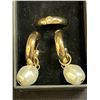 Image 1 : LOT OF 2 - RING AND EARRINGS WITH PEARL MATCHING, SIZE: 9