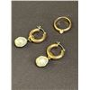 Image 2 : LOT OF 2 - RING AND EARRINGS WITH PEARL MATCHING, SIZE: 9