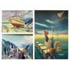 Image 1 : LOT OF 3  PAINTINGS OIL ON CANVAS