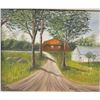 Image 10 : LOT OF 3  PAINTINGS OIL ON CANVAS