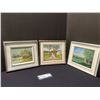 Image 2 : LOT OF 3  PAINTINGS OIL ON CANVAS