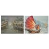 Image 1 : LOT OF 2 PAINTINGS OIL ON CANVAS