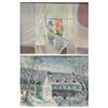 Image 1 : LOT OF 2 PAINTINGS OIL ON CANVAS