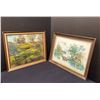 Image 2 : LOT OF 2 PAINTINGS OIL ON CANVAS
