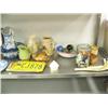 Image 3 : 3 old Alaska plates; framed Russian Orthodox icon; blue willow plate; blue tranfer ware plate with s