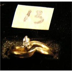 Size 6-3/4 diamond wedding set (27)