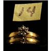 Image 1 : Size 5-1/2 diamond wedding set (27)