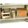 Image 1 : Old wood metal crate; old ice cream maker; wood Pepsi-Cola crate that says "Nickel Drink Worth a Dim