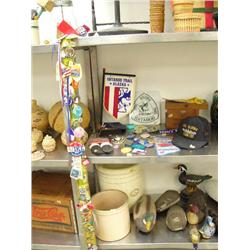 Collection of old Fur Rendevous pins (includes 1967 Fur Rondy pin and 1977 Fur Rondy pin), old polit