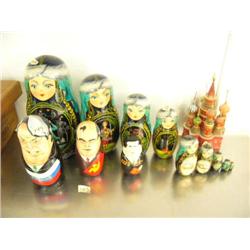 Collection of Russian dolls and Russian church (39)