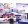 Image 3 : Collection of Pepsi-Cola memorabilia approx. 14 pieces: Pepsi can ship, bench, cake carrier, lamp, c