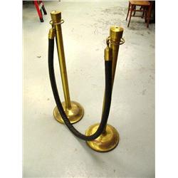 Pair of brass stanchions from theater (39)