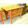 Image 1 : 2-drawer oak entry way table c.1850 h.34", l.47", d.25" (300)