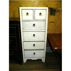 7-drawer 2-door black chest h.34", l.54", d.17" (300)