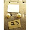 Image 1 : Pair of pearl earrings (27)