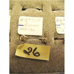 Pair of diamond earrings (27)