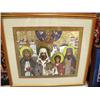 Image 1 : Double-matted and framed Byron Birdsall print #159 of 500 icon of assorted Russian Alaskan churches 