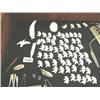 Image 3 : Lot of: 5 Wilbur Walluk ivory bolo ties; large group of walking ivory carved bears; ivory billikin e
