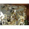 Image 2 : Large collection of ivory beads; lot of beautiful costume jewelry; lot of nine 18" 14 K gold chains;