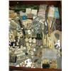 Image 3 : Large collection of ivory beads; lot of beautiful costume jewelry; lot of nine 18" 14 K gold chains;