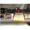 Image 2 : Lot of approx. 13 Pepsi-Cola signs, trays, Pepsi telephone, Pepsi automobile racing miniature helmet