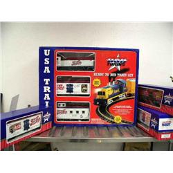 Pepsi-Cola train with locomotive and 5 cars- 1 car is Kodiak brand Alaskan Salmon (39)