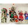 Image 3 : Lot of 8 Native American dolls; bow; wall hanging Eskimo dancer Meribeth; 14-1/2" totem pole candle 