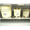 Image 1 : Lot of 3 crocks- 1 is 4 gal. made by Miali Pottery from El Monte, CA; 2nd is 1-gal pot by Miali Pott
