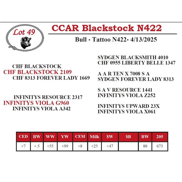 CCAR Blackstock N422