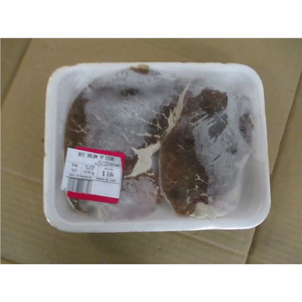 SHELF PULLS (AS IS):  BEEF SIRLOIN TIP STEAK (APPROX. $6.85)