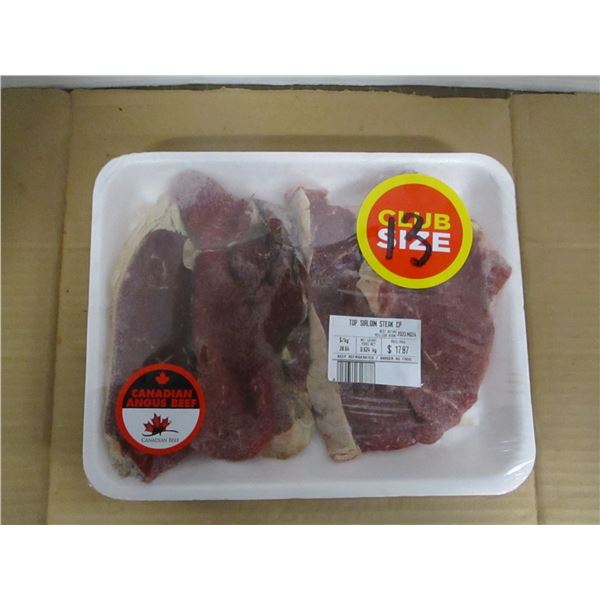 SHELF PULLS (AS IS):  TOP SIRLOIN STEAK (APPROX. $13.75)