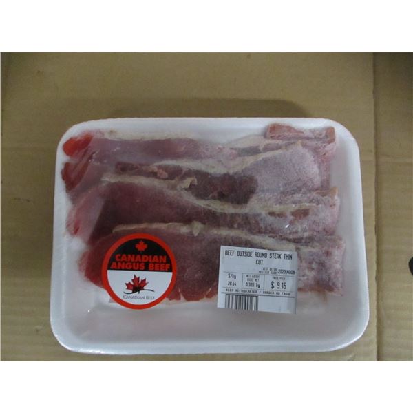 SHELF PULLS (AS IS):  BEEF INSIDE ROUND (APPROX. $9.16)
