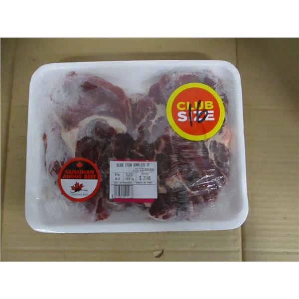 SHELF PULLS (AS IS):  BLADE STEAK BONELESS