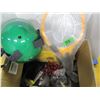 Image 1 : FREIGHT DAMAGE (AS IS):  BOX C/W RACKET, HAT, GLOVES, MISC