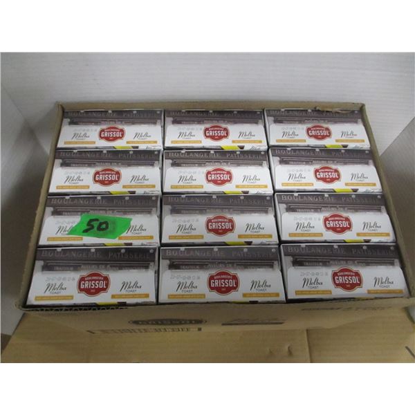 FREIGHT DAMAGE (AS IS):  CASE OF GRISSOL MELBA TOAST