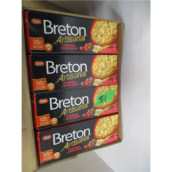 FREIGHT DAMAGE (AS IS):  BRETON CRANBERRY CRACKERS