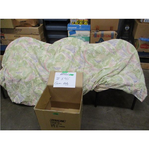 DUVET COVER ONLY (APPROX. 72 X 90")