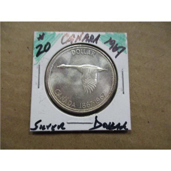 1967 CANADA SILVER DOLLAR