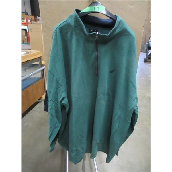 FREIGHT DAMAGE (ASIS):  NAUTICA GREEN PULLOVER (SIZE 6XL)